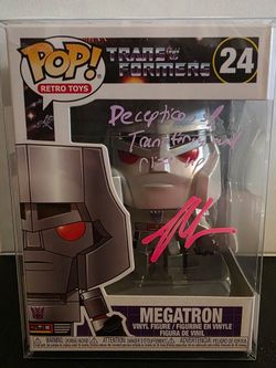 Funko Pop! Retro Toys Transformers Megatron #24 JSA Authenticated Autograph Jason Marnocha