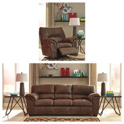 Brand new sofa with a matching reclining chair