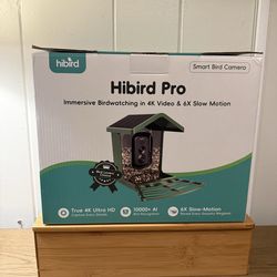 HiBird Pro Solar Smart Bird Feeder w/ 4K Ultra HD Camera