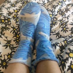 Shark Fleece Socks