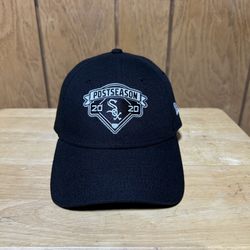 Chicago White Sox Postseason Hat Cap 2020 New Era Strapback Black MLB One Size