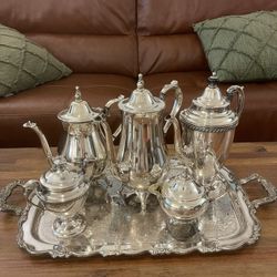 Friedman, Rogers & S.F Co. Full Set Silver Tea Service 8 Pieces
