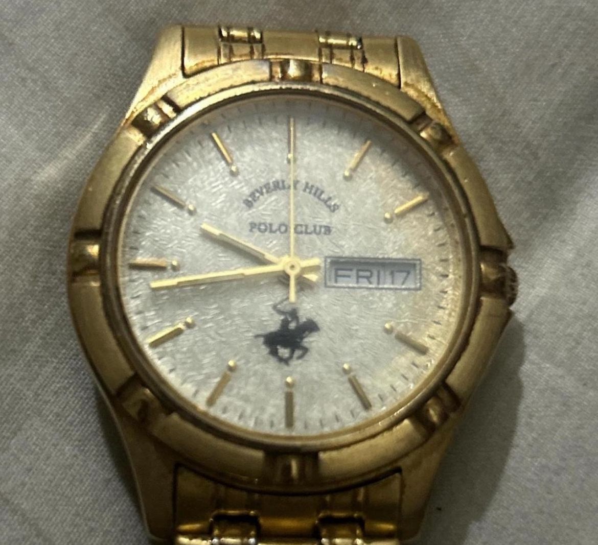 Gold Beverly Hill’s Polo Club Watch