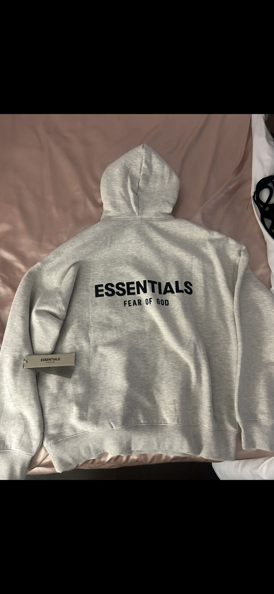 New/Unworn Essentials Fear Of God Grey Hoodie for Sale in Austin, TX ...