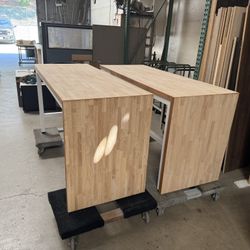 Industrial Heavy-Duty Bar Height Waterfall Tables 