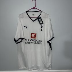 Tottenham Hotspur Jersey Mens XXL White Puma 2008 2009 Football NWT