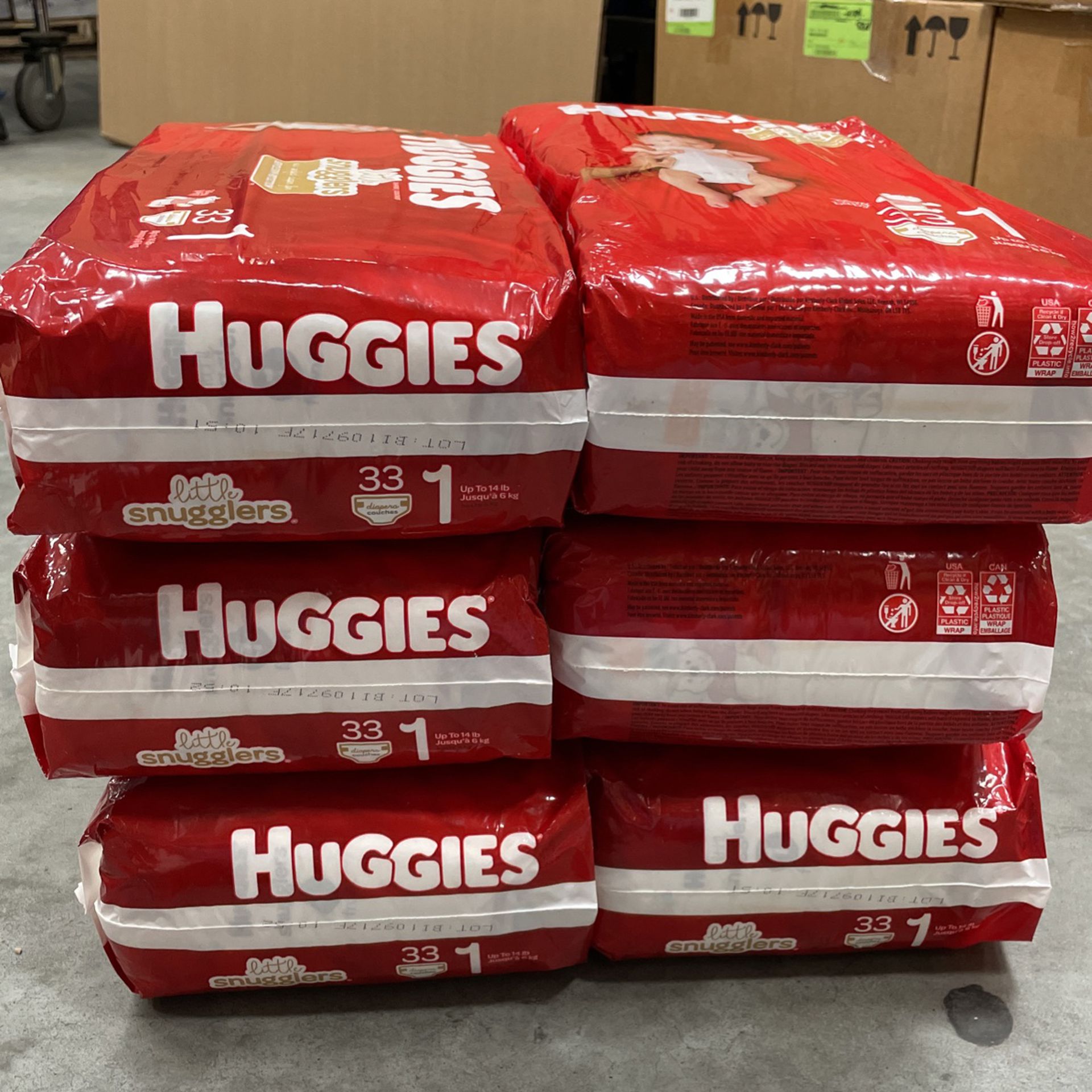 Huggies Little Snugglers  Size 1 (198 Counts )