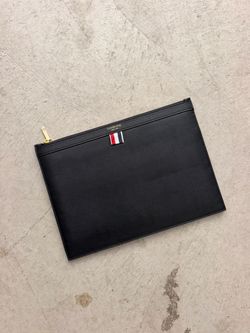 Thom Browne portfolio case clutch. Large