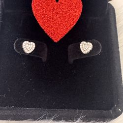 New Pierced 925 Silver Moissanite Earrings 