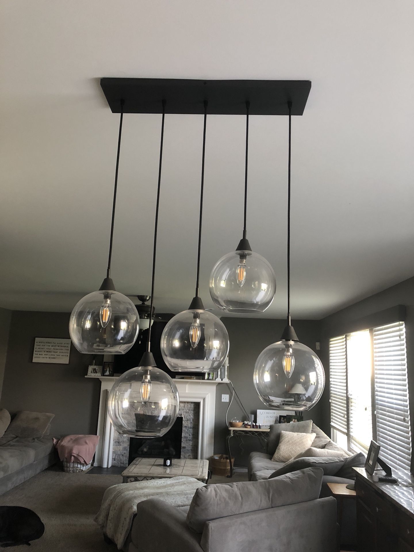 Crate and barrel CB2 firefly pendant lights