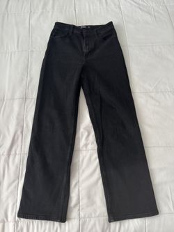 Black Hollister High-Rise Dad Jeans