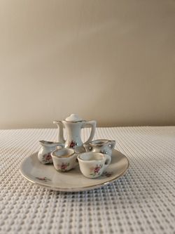 ITEM IS AVAILABLE Smallest Tea Set Figurine Van Nuys Pickup Firm Price