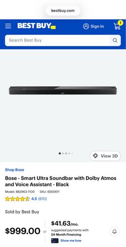 *** BOSE SMART SOUNDBAR 700 with SMART REMOTE *****