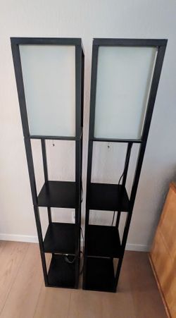 Shelf Lamps (pair in black)