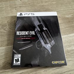New Ps5 Deluxe Code Resident Evil Requiem 