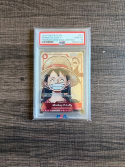 2023 One Piece EN Monkey D. Luffy #001 Premium Card Collection 25th Edition PSA 10 Gem Mint