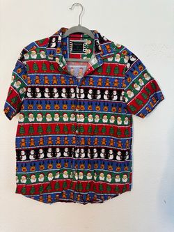 Denim & Flower Ricky Singh Men's Large Christmas Shirt
