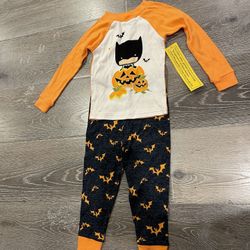 New Justice League Batman Toddler 3T Halloween Pajamas