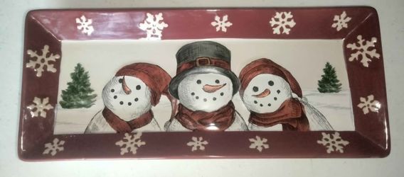 St. Nicholas Yuletide Christmas Tray