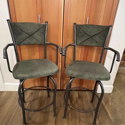 Counter height, swivel chairs