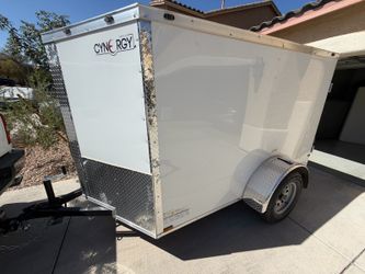 2026 Enclosed Trailer 5 by 8 PLUS V NOSE