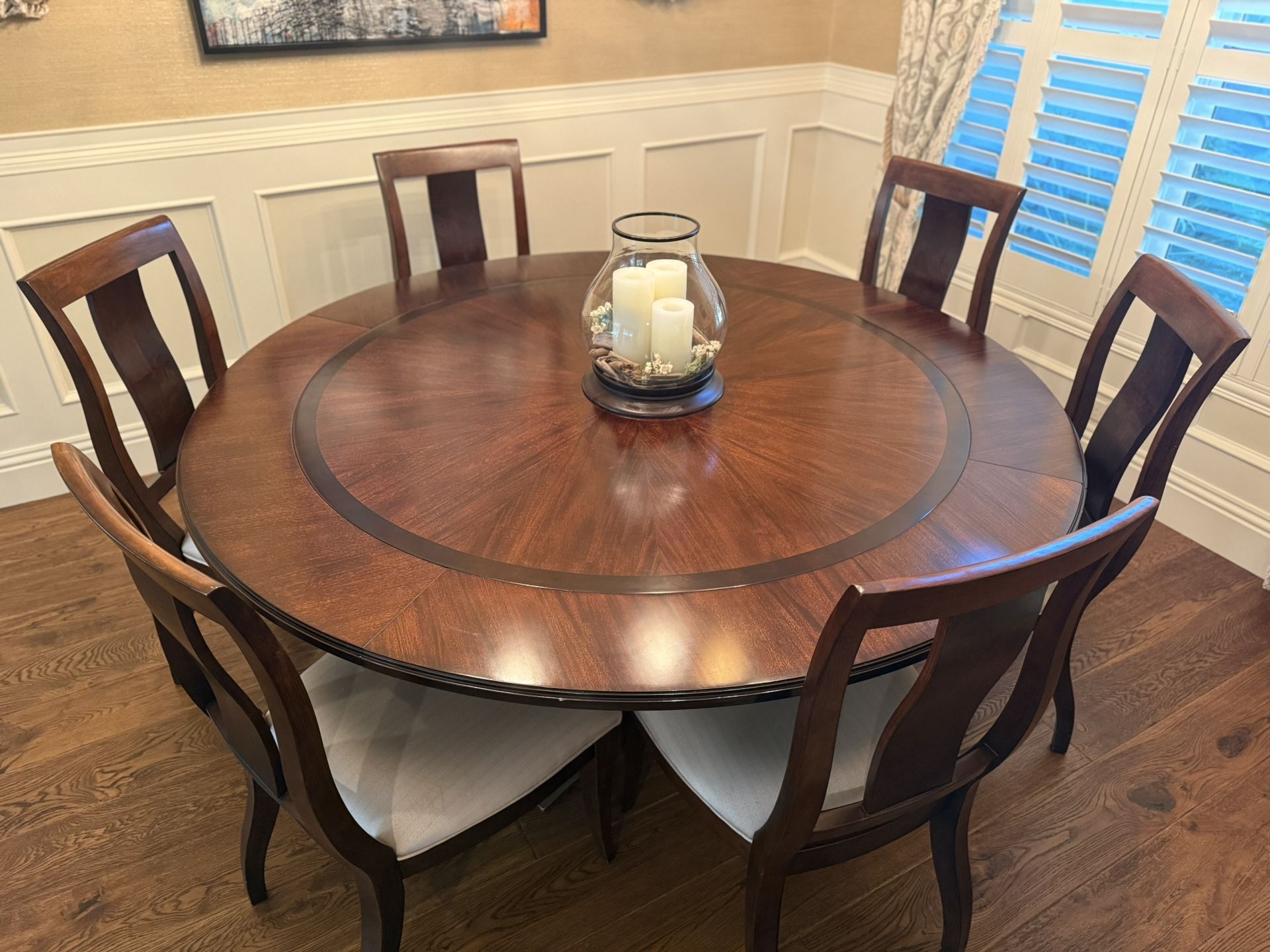 Dining table and chairs