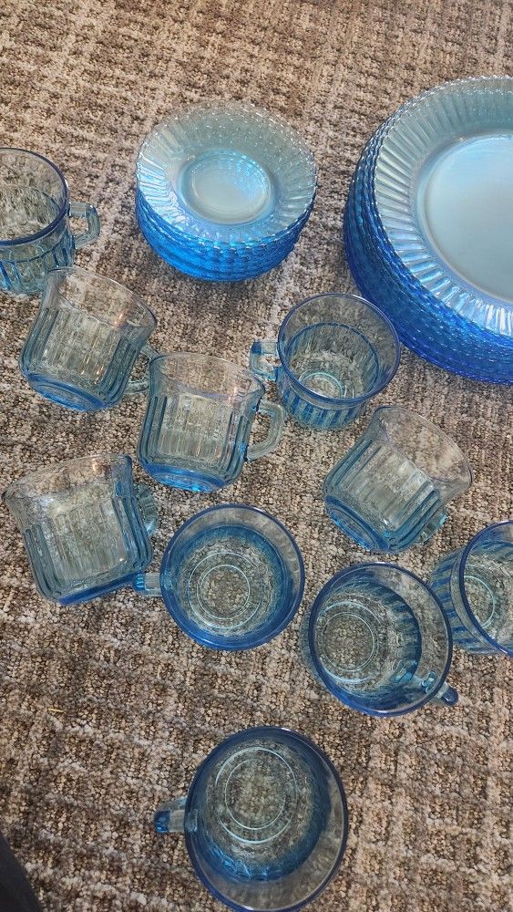 Blue Glassware
