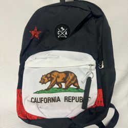NEW California Republic Black Unisex Backpack NWT