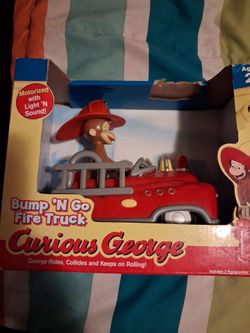 BUMP N GO FIRE TRUCK CURIOUS GEORGE