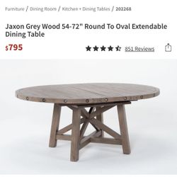 Jaxon Grey Wood Dining Table & 4 Chairs