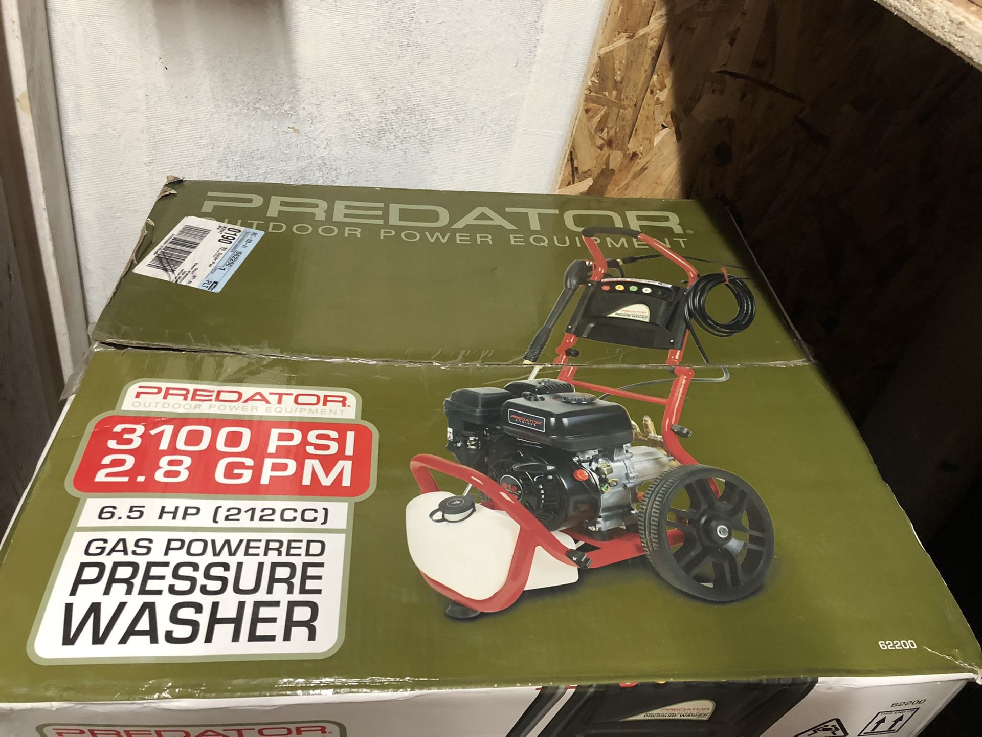 Pressure Washer PREDATOR 3100 PSI, 2.8 GPM, 6.5 HP (212cc) for Sale in