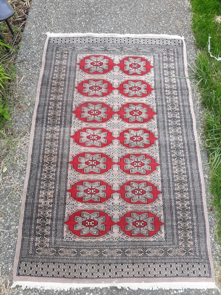 Persian Oriental Hand Knotted Prayer Rug Runner 3ct V 5ft