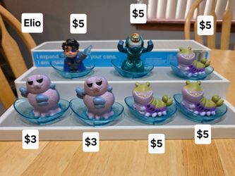 "Elio" Happy Meal toys
Elio, Helix, Glordon, Grigon 
$3 & $5
Pick up in Harlingen, I live near Walmart
Antiques and Telephones