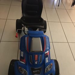 Hotwheels Car, Blue, Red & White 