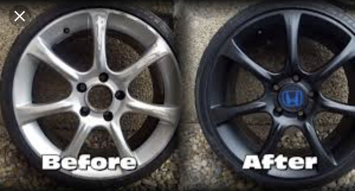 Plastic dip your rims for a better look