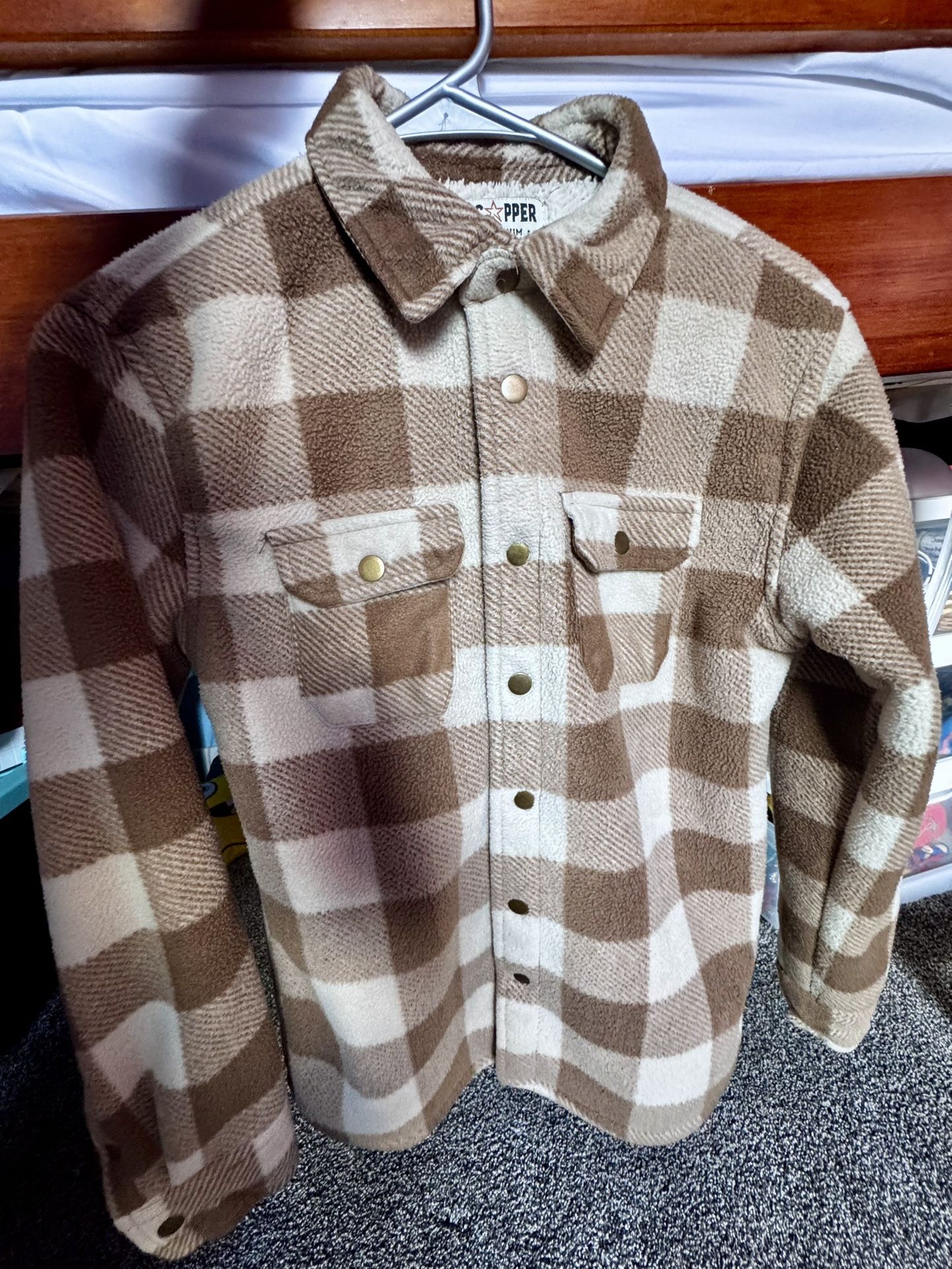 Boys Snap-Front Shirt Jacket Size L (14/16) 
