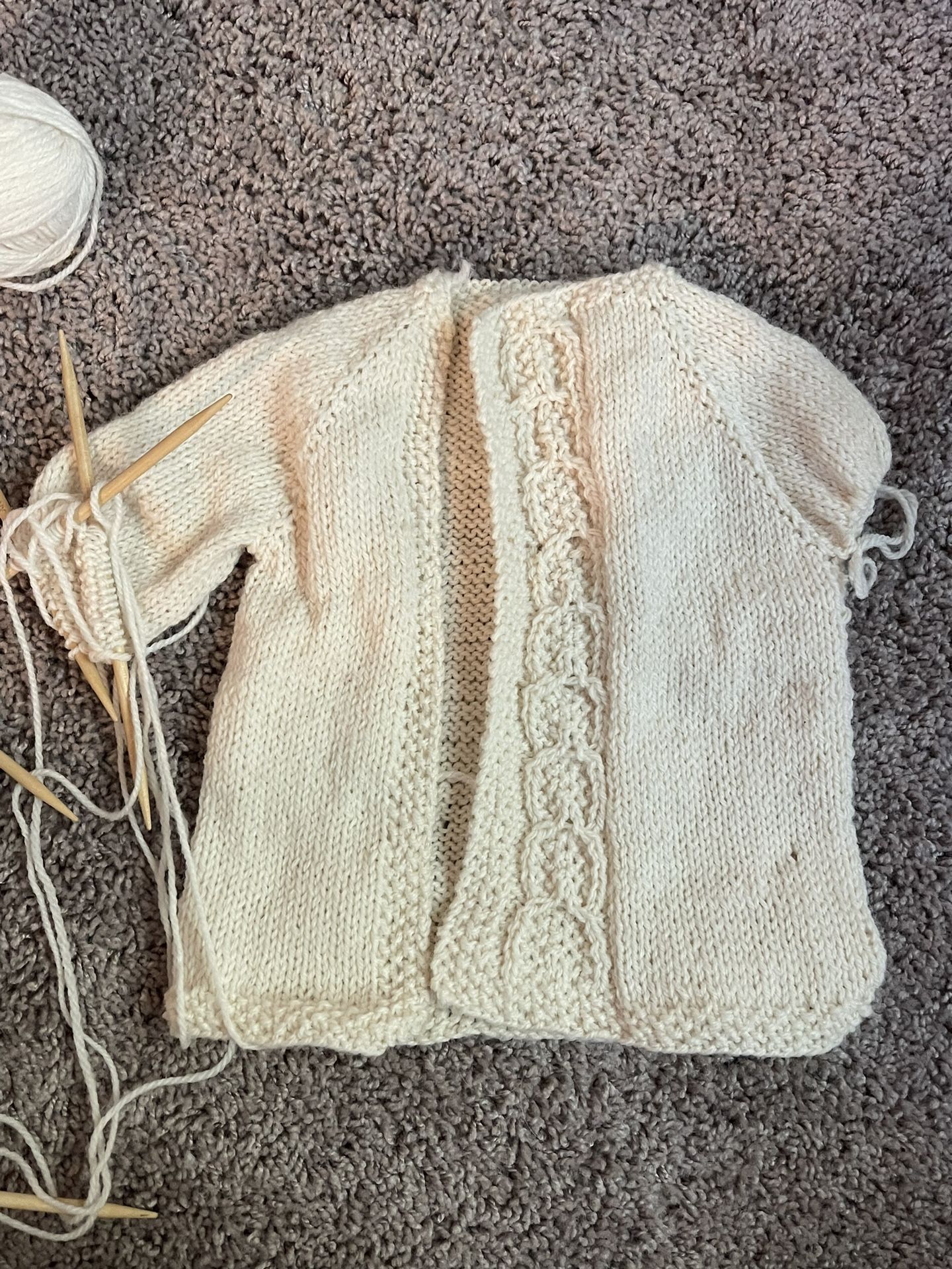 Unfinished Baby Sweater