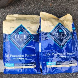Unopened 2 Bags Of Blue Bufflao Dog Food
