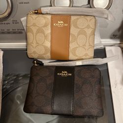 Just 2 Left Coach New And 100 % Original Wallet/wristlet..6x 4 Inch ..$50.00 EA.  Firm (Please Read Description)