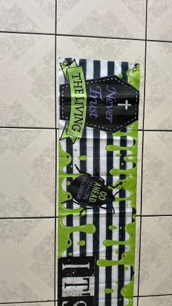 Bettlejuice Fence Banner