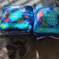 Easy Ups. New. Size 2t-3t. 2 Bags For $15