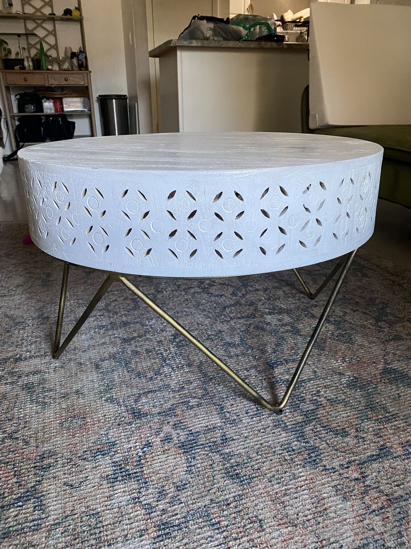 White Painted Coffee Table