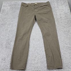 J.Crew 770 Pants Mens 38x32 Brown Slim Fit Stretch Chino Everyday Modern Jeans 