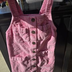 Girl Overall Dress Pink Size 6