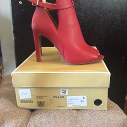 Brand New Micheal Kors Red Heels Never Used 