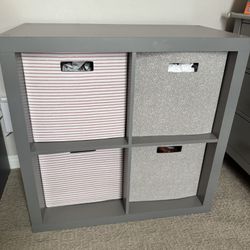 Gray Cubicle Storage 