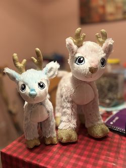 Christmas reindeer plushies 
