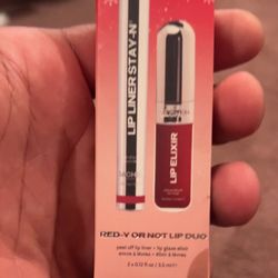 RED-Y OR NOT Lip DUO: Lip Liner STAY-N & Lip Glaze Elixir DUO