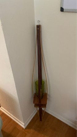 Beautiful handmade wooden hanging candle for outdoors or indoors