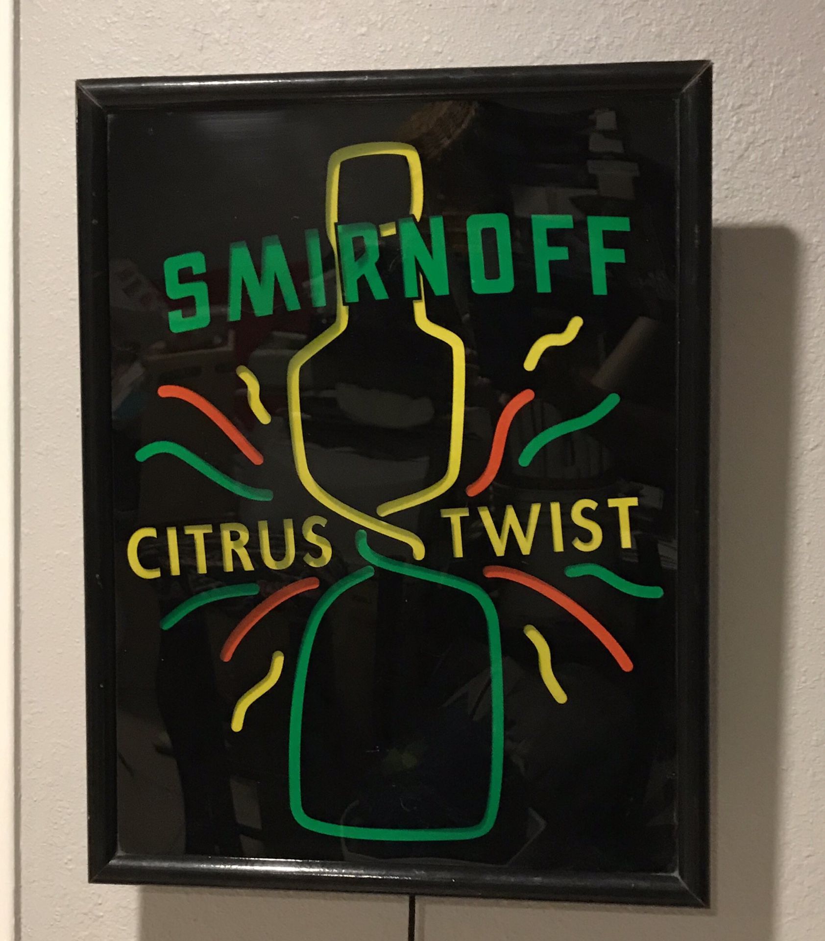 Smirnoff neon sign